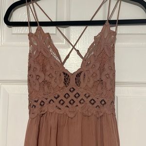 Free People mauve maxi dress